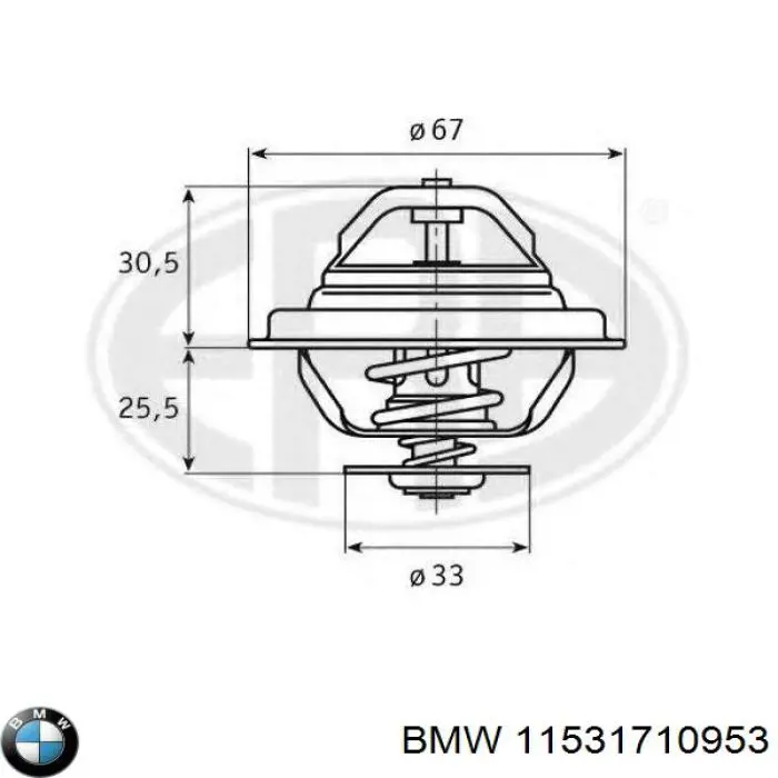 Купить 11531710953 BMW Автомобильный термостат