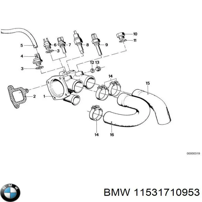 Термостат 11531710953 BMW