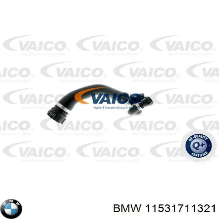 Патрубок радиатора 11531711321 BMW
