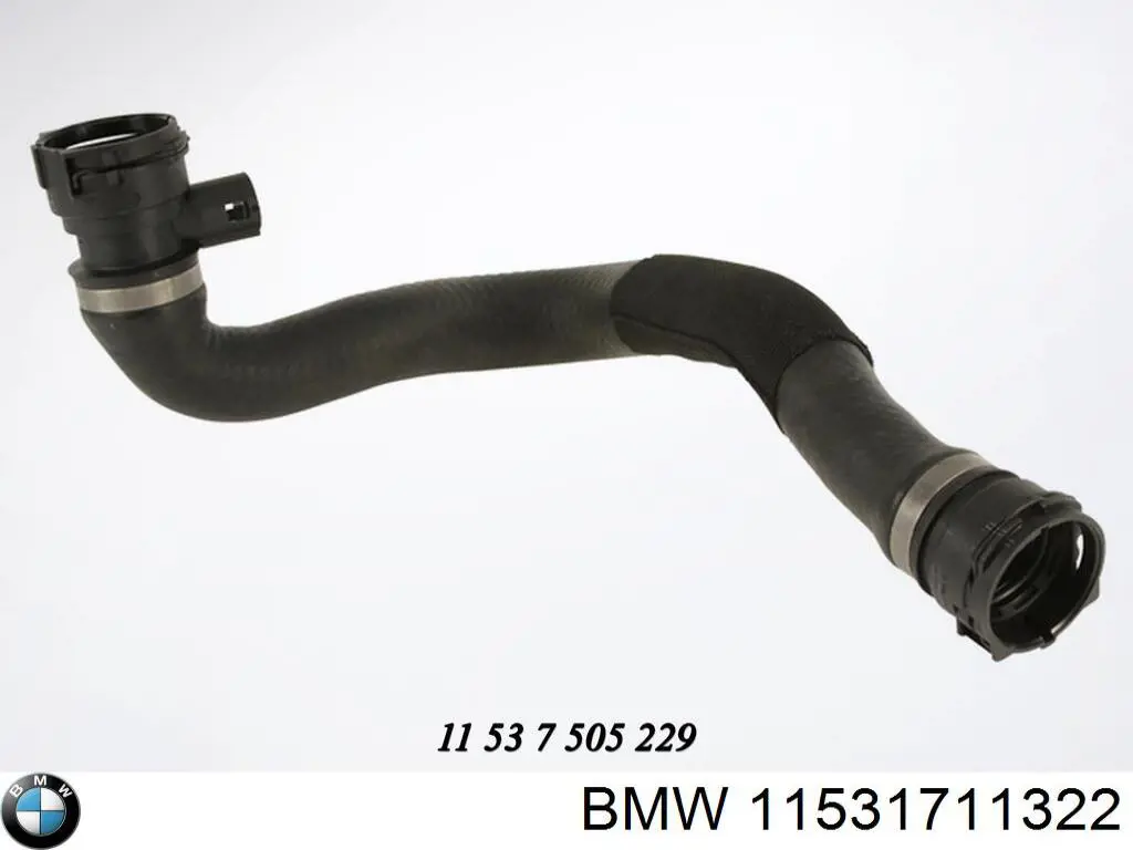 11531711322 BMW Патрубок радиатора охлаждения нижний