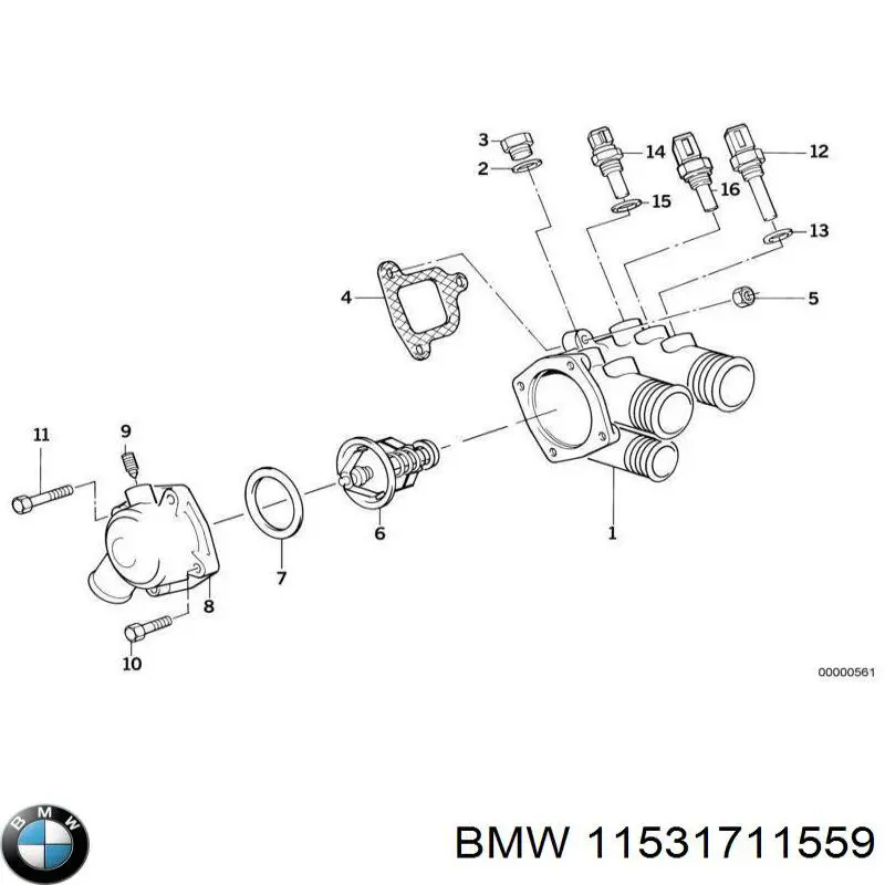 Шланг радиатора охлаждения BMW 11531711559 цена, от 211.54 USD