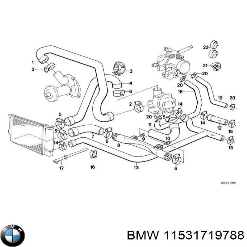 Гофра воздушного фильтра BMW 11531719788 цена, от 437.39 USD