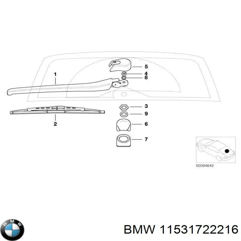  BMW 11531722216 цена, от 62.36 USD