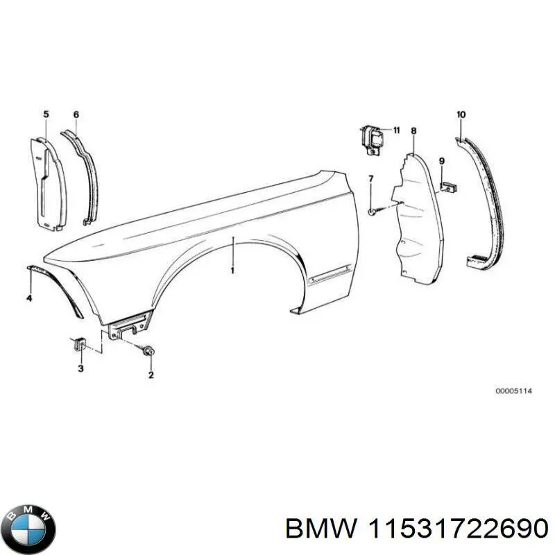 Прокладка адаптера масляного фильтра BMW 11531722690 цена, от 19.10 USD