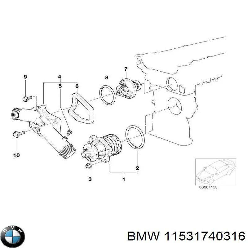  BMW 11531740316 цена, от 10.43 USD
