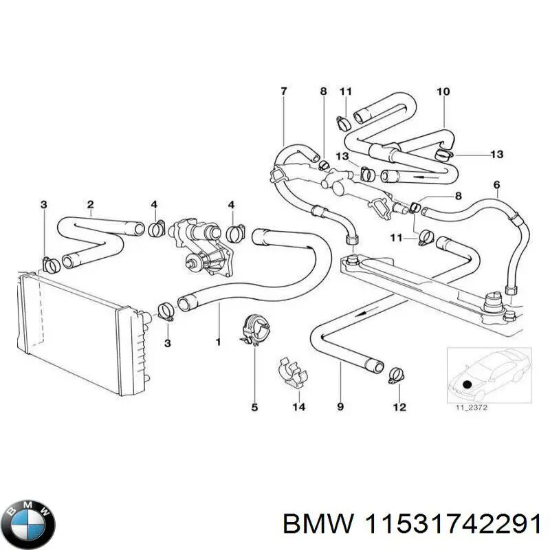 Купить 11531742291 BMW 
