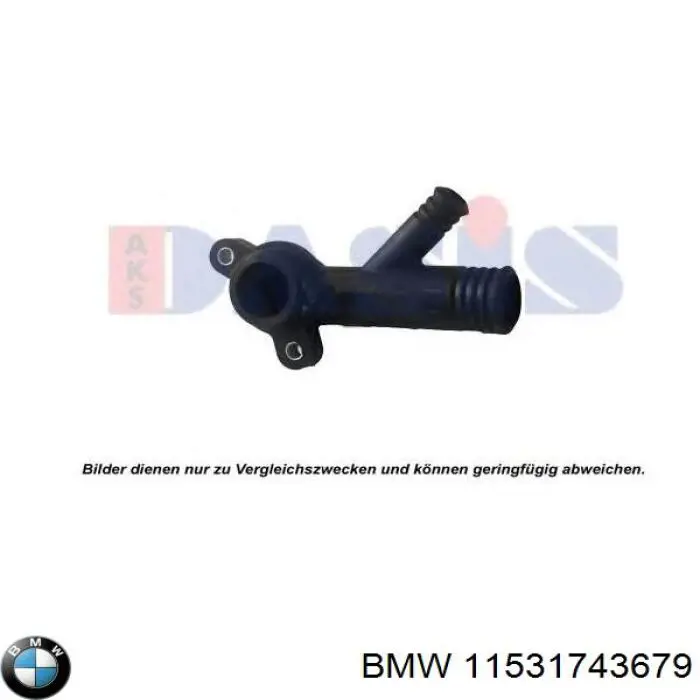 Фланец системы охлаждения (тройник) BMW 11531743679