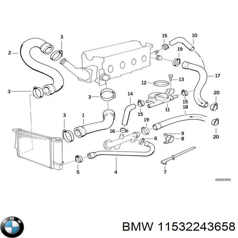 Купить 11532243658 BMW 