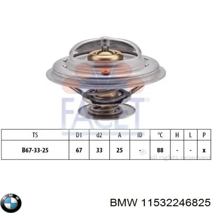 Термостат в корпусе BMW 11532246825 цена, от 12.61 USD