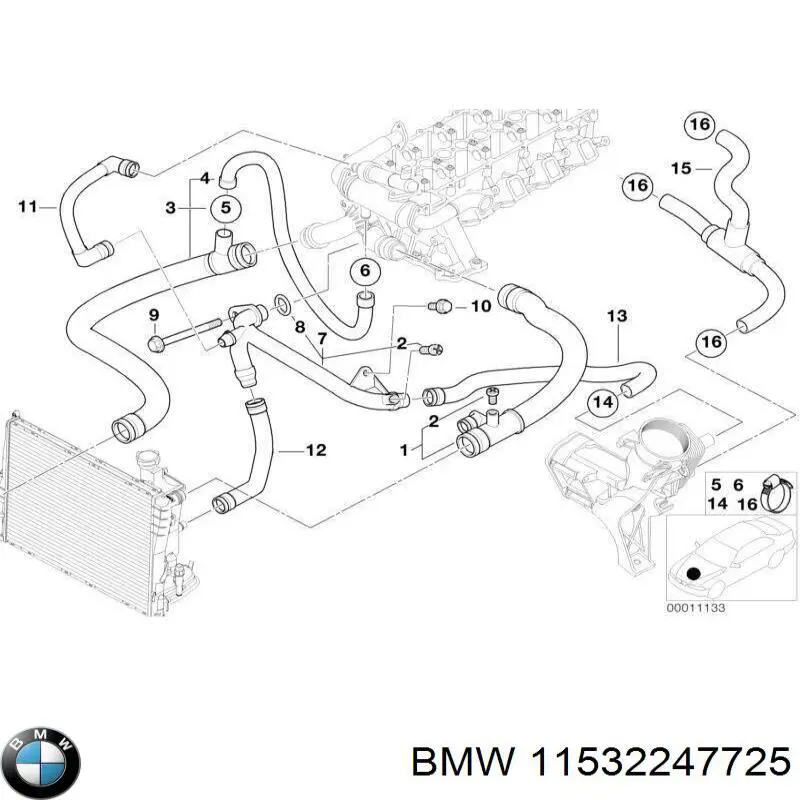  BMW 11532247725 цена, от 25.34 USD
