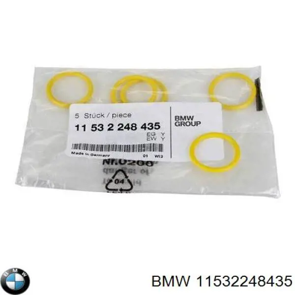 11532248435 BMW прокладка холодильника egr системы рециркуляции газов