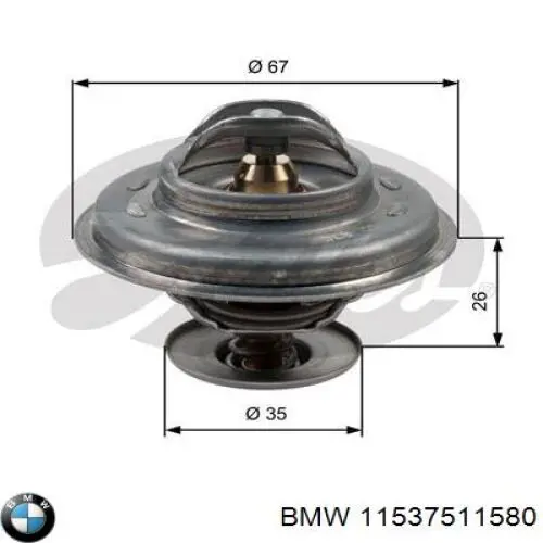 Термостат в сборе BMW 11537511580