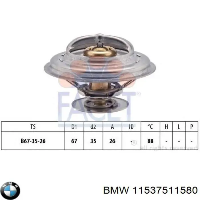 11537511580 BMW Авто термостат