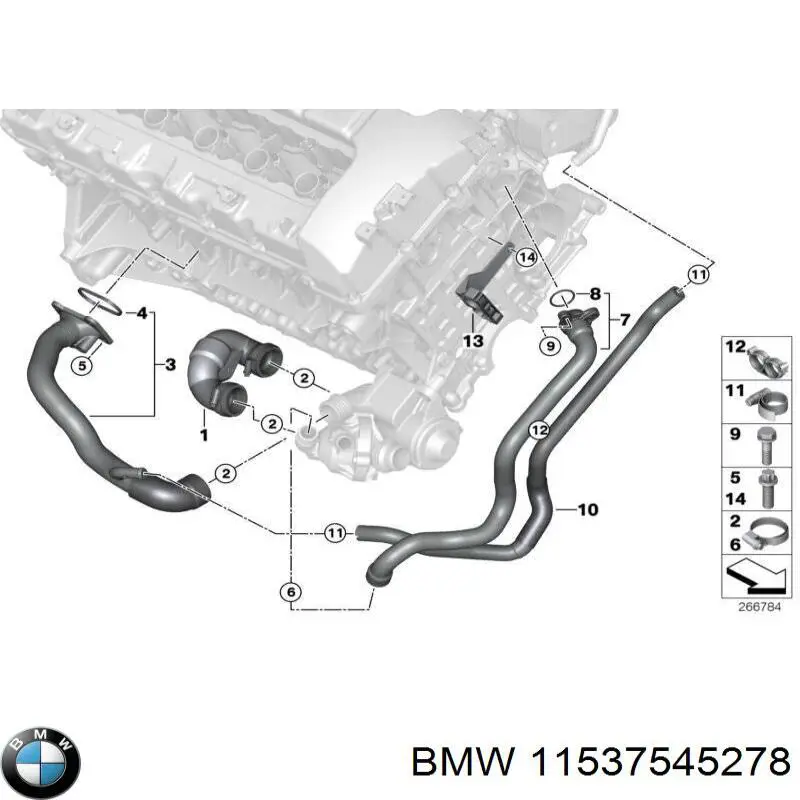 Прокладка помпы BMW 11537545278
