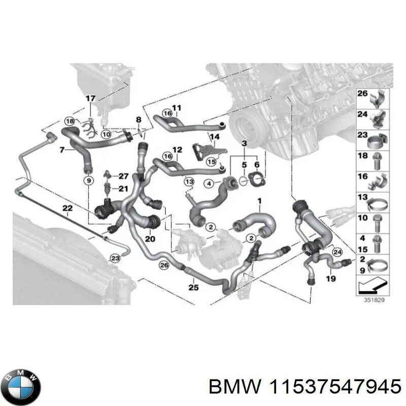 11537547945 BMW 