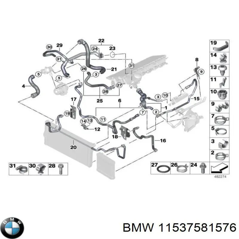  BMW 11537581576 цена, от 50.68 USD