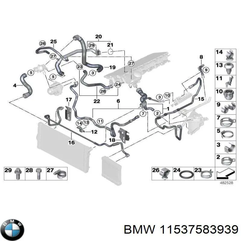 Купить 11537583939 BMW 