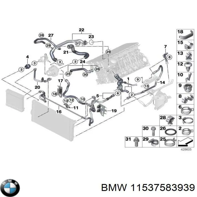  BMW 11537583939 цена, от 22.57 USD