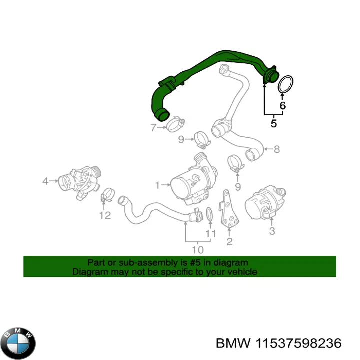 Купить 11537598236 BMW 