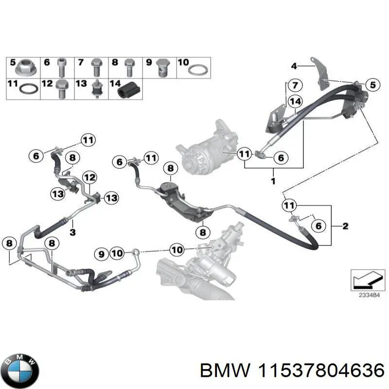 Прокладка масляного фильтра 11537804636 BMW