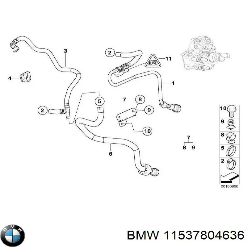 Прокладка кронштейна маслянного фильтра BMW 11537804636