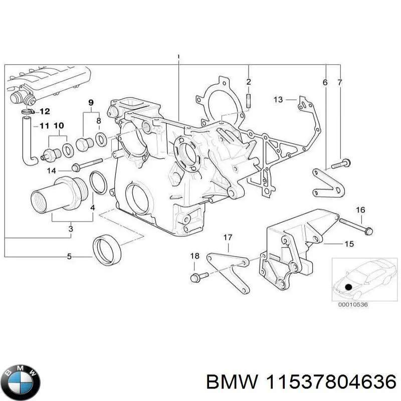 Прокладка адаптера масляного фильтра BMW 11537804636 цена, от 1.45 USD