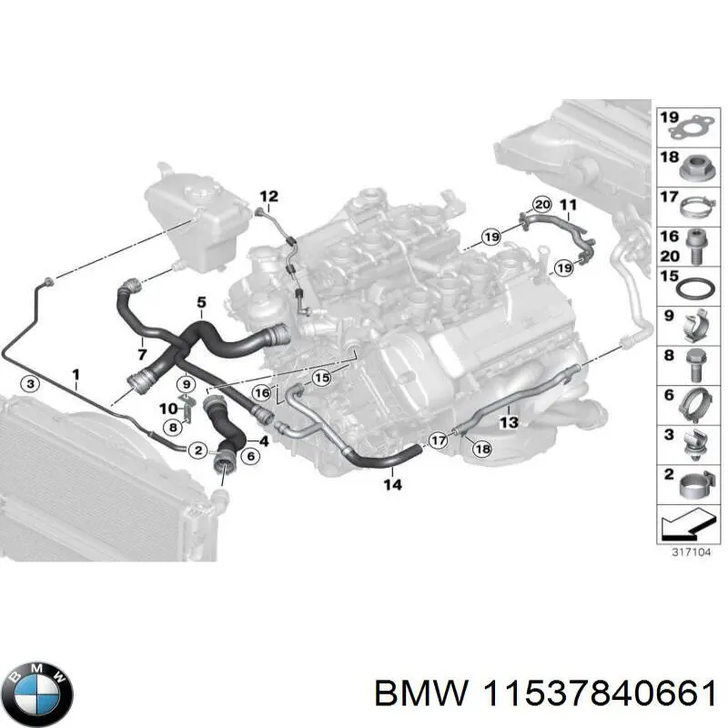  BMW 11537840661 цена, от 76.02 USD