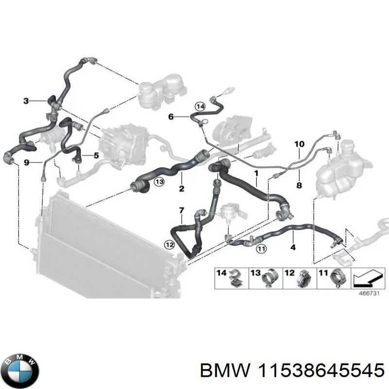 Купить 11538645545 BMW 