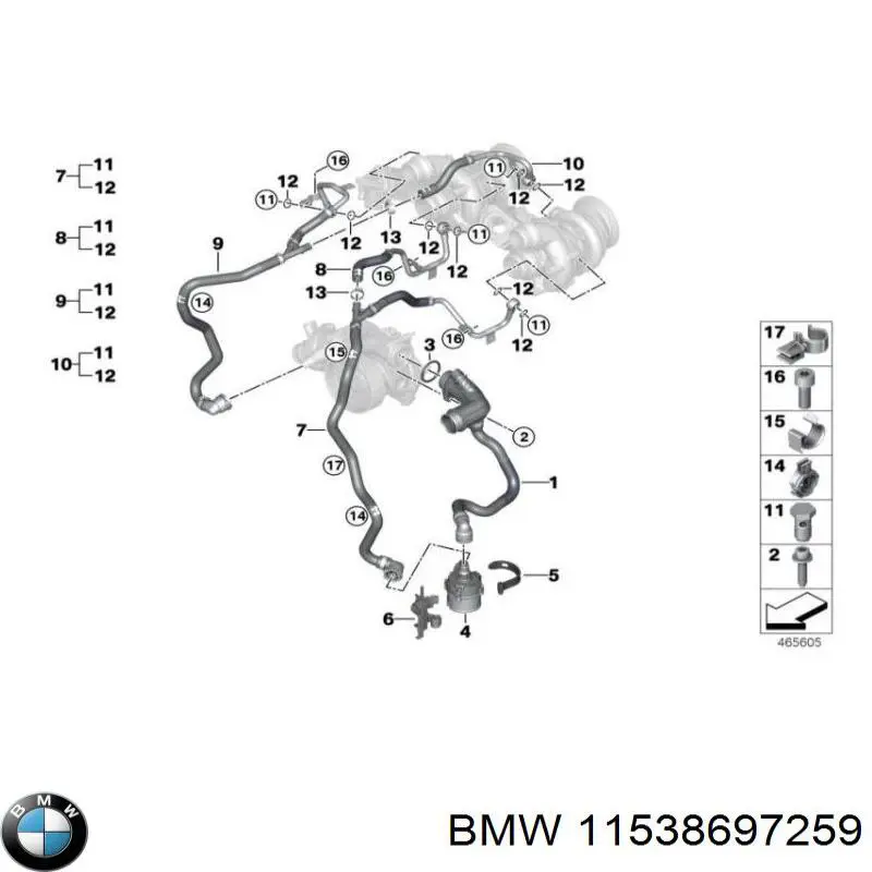  BMW 11538485578 цена, от 70.54 USD