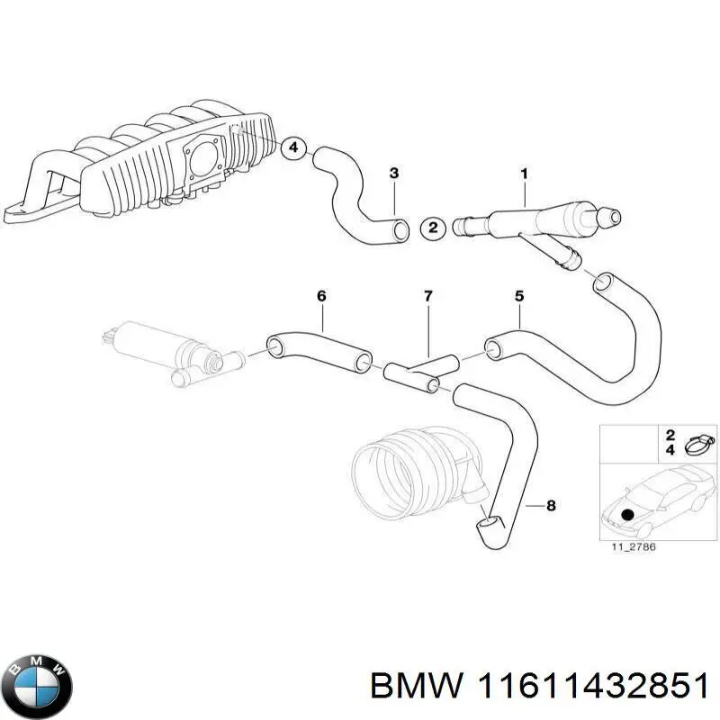 BMW 11611432851 цена, от 109.24 USD