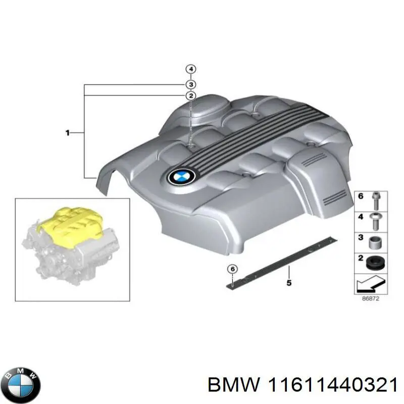 11611440321 BMW прокладка впускного коллектора