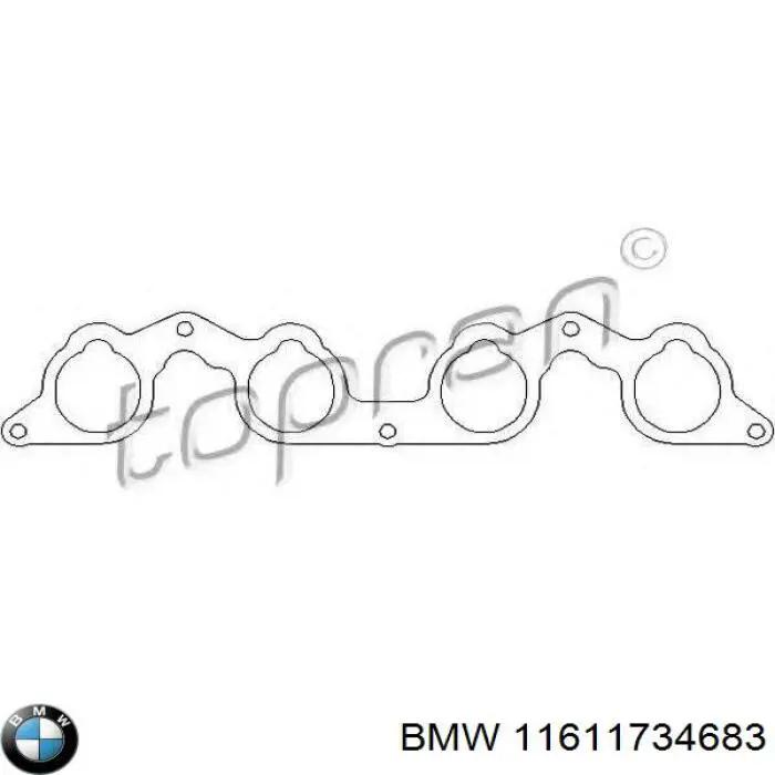11611734683 BMW прокладка впускного коллектора