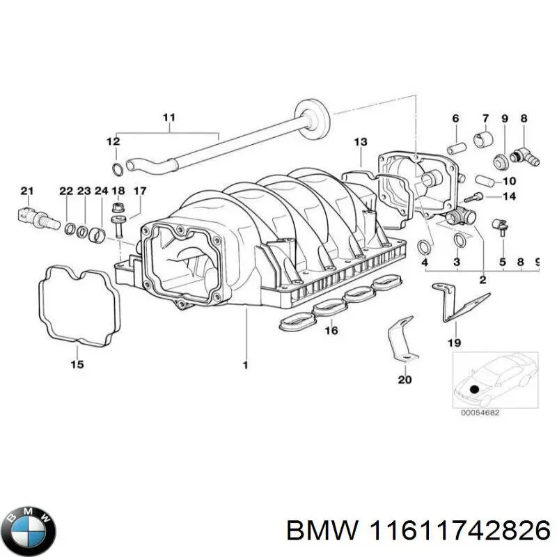  BMW 11611742826 цена, от 38.09 USD