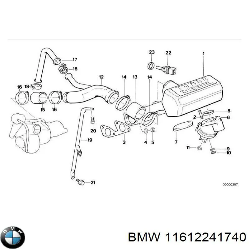 11612241740 BMW прокладка впускного коллектора