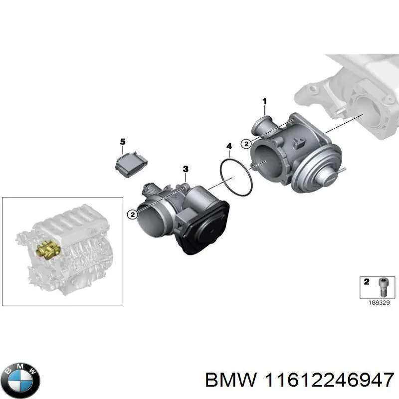 Хомут глушителя 11612246947 BMW