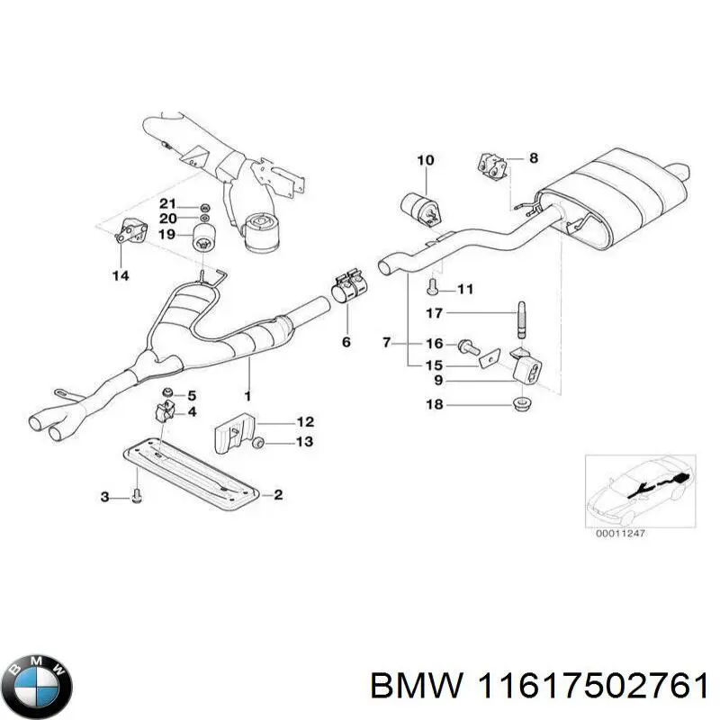 Кольцо уплотнительное трубок системы смазки BMW 11617502761