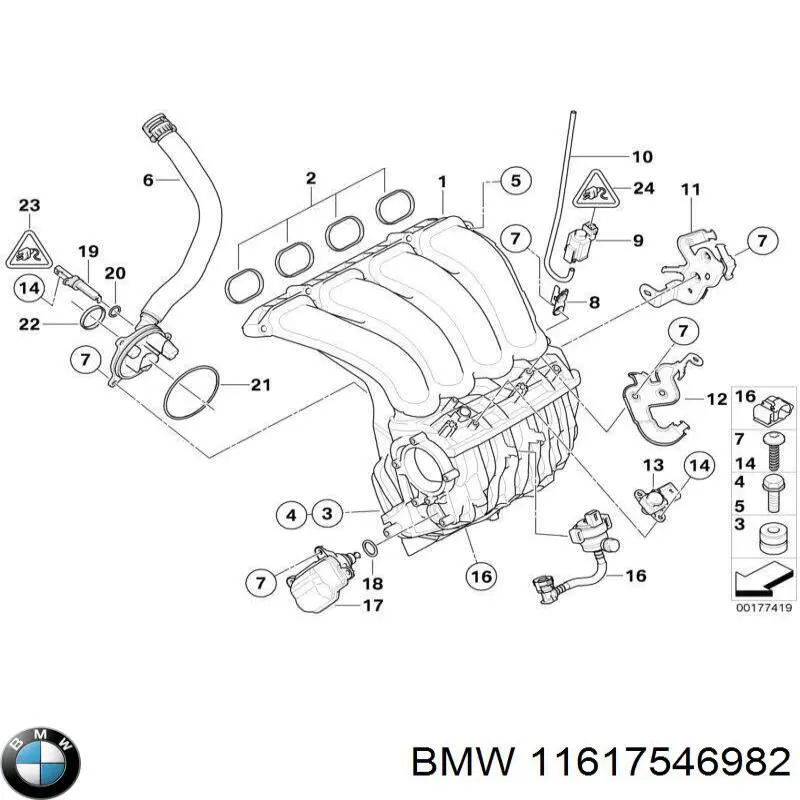 Регулятор холостого хода 11617546982 BMW