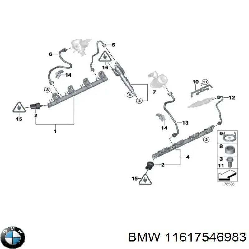 Прокладка впускного коллектора 11617546983 BMW