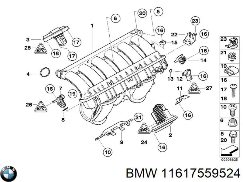 11617559524 BMW Коллектор впускной