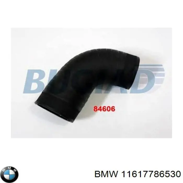 Патрубок воздушный, выход из турбины/компрессора (наддув) 11617786530 BMW