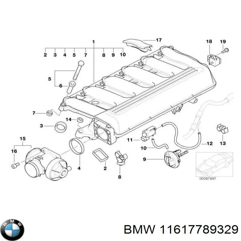 Впускной коллектор 11617789329 BMW