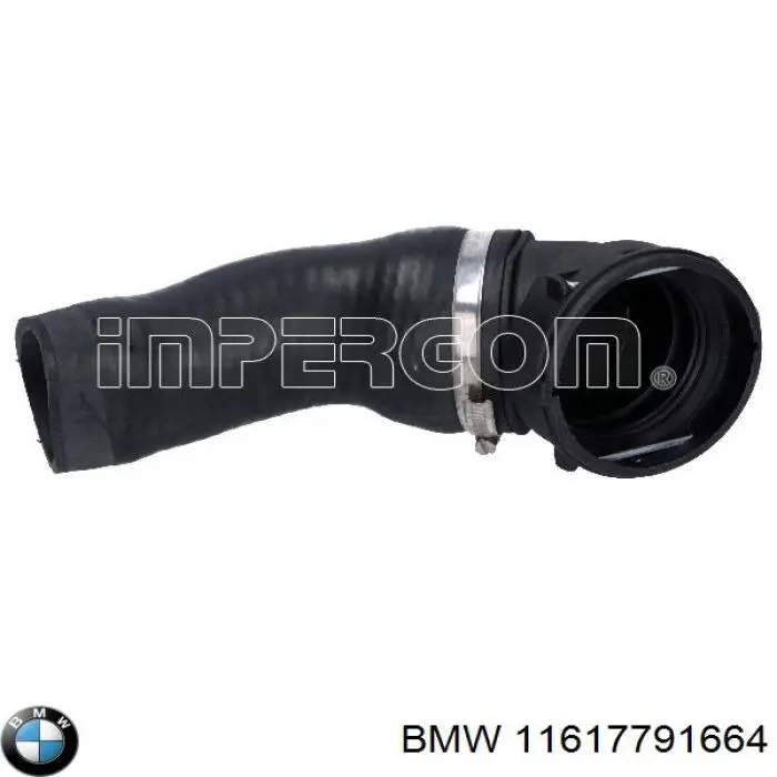 11617791664 BMW шланг (патрубок интеркуллера верхний)