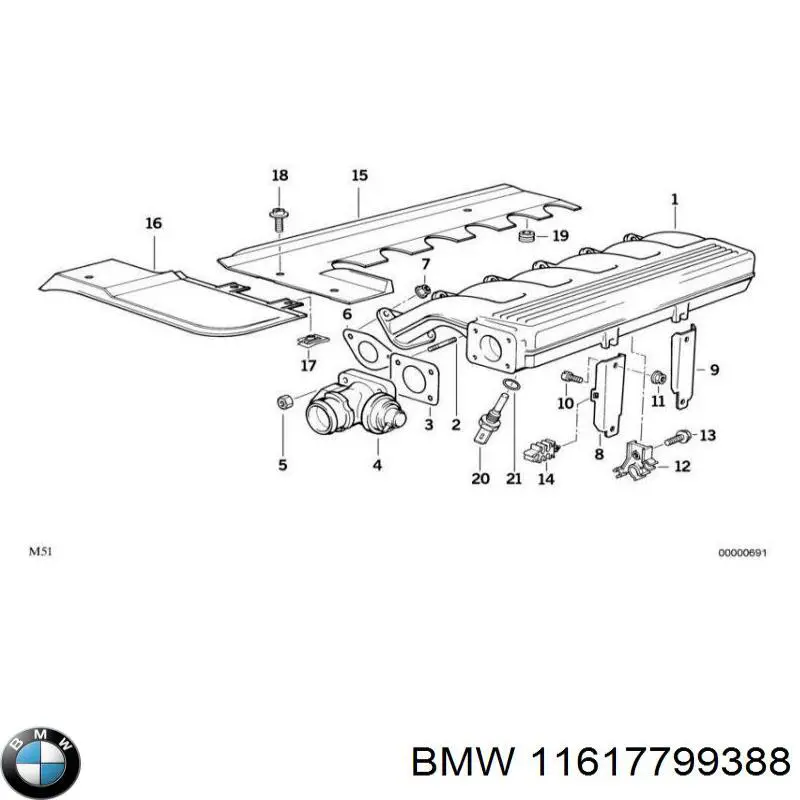 Турбонагнетатель BMW 11617799388 цена, от 164.70 USD