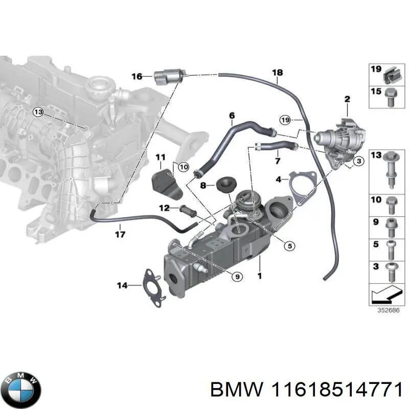 Коллектор впускной BMW 11618514771 цена, от 1184.03 USD