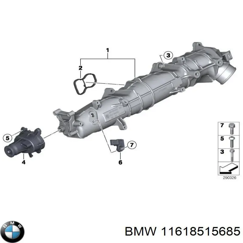 Коллектор впускной BMW 11618515685