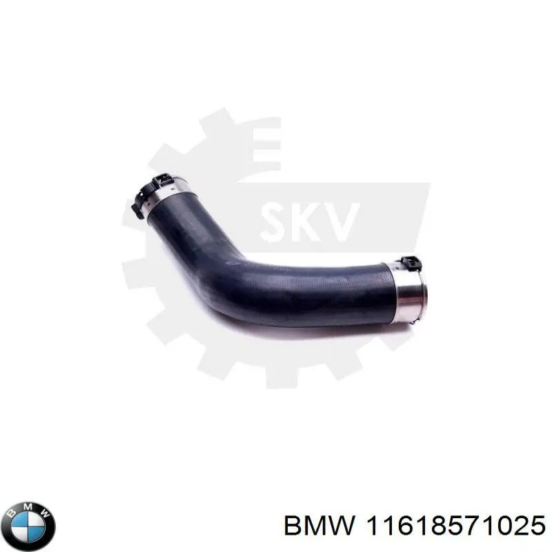 Tubo flexible de aire de sobrealimentación izquierdo 11618571025 BMW