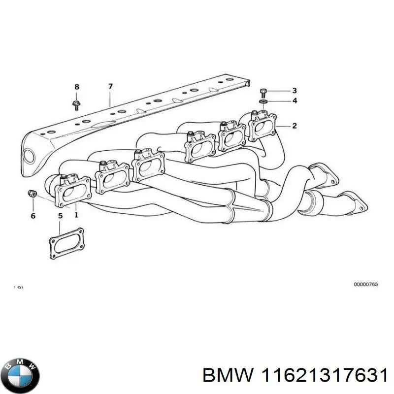 11621317631 BMW прокладка коллектора
