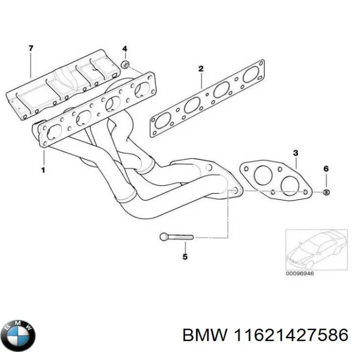 Болт (шпилька) выпускного коллектора BMW 11621427586 цена, от 17.80 USD