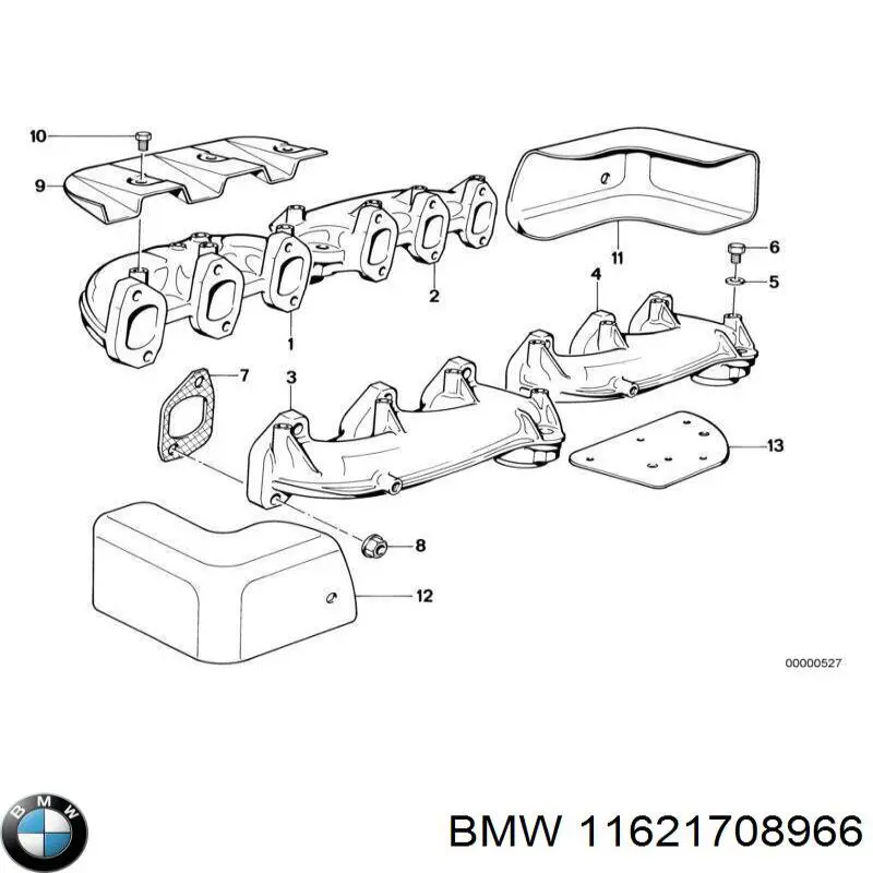 Прокладка коллектора выпускного BMW 11621708966 цена, от 3.69 USD