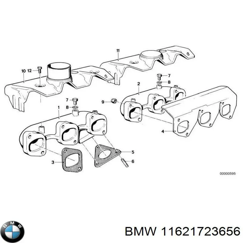 Купить 11621723656 BMW Прокладка коллектора